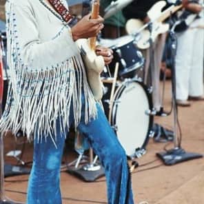 Vintage Ace Guitar Strap (Hendrix Woodstock, Elvis, Johnny Cash Pattern) image 5