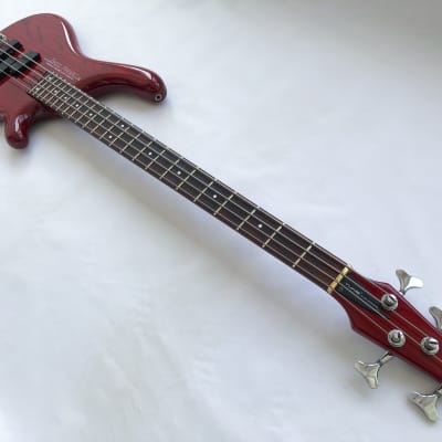 1980s Tune Bass Maniac TB-01 PJ Transparent Red | Reverb