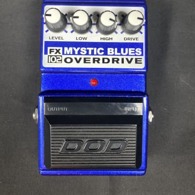 Reverb.com listing, price, conditions, and images for dod-fx102-mystic-blues-overdrive
