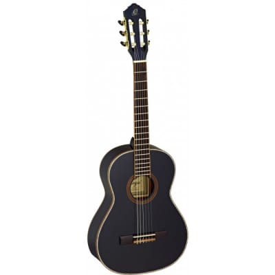 ORTEGA R221BK-3/4 Konzert-Gitarre inkl. Gigbag, schwarz for sale