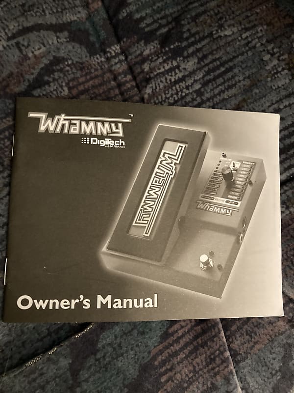 DigiTech Whammy Original Owners Manual / User Manual from