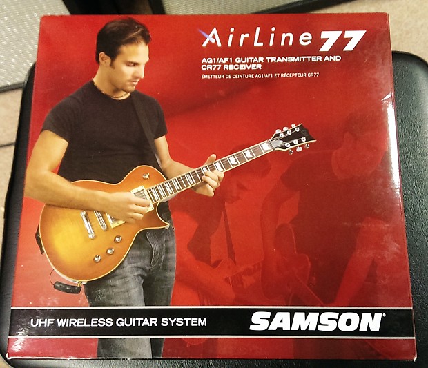 Samson Airline 77 True Diversity UHF Wireless Gibson Les Paul-Style Guitar System - Channel N1 (642.375 MHz) image 1
