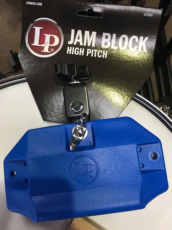 Latin Percussion LP1205 High-Pitched Jam Block  2010s Blue image 1