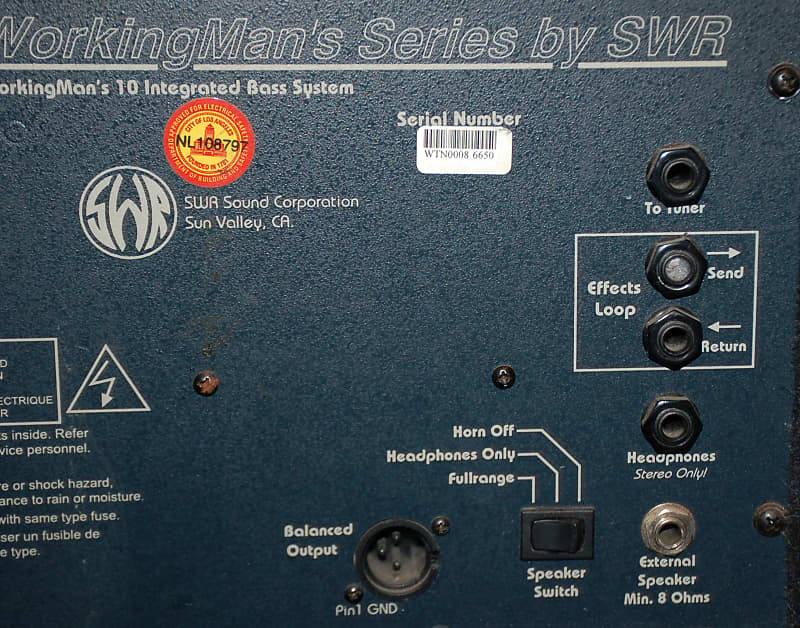 SWR Working Man's 10 Amplifier