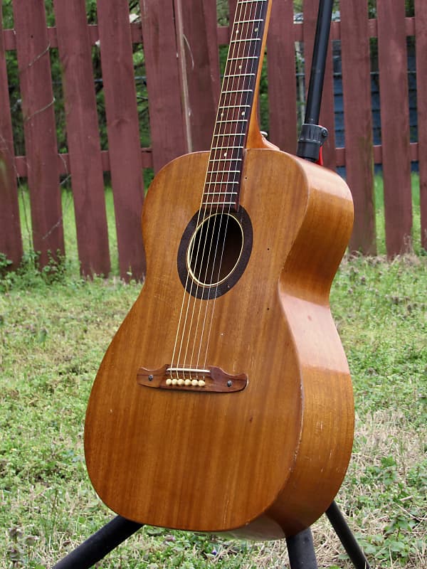 ~All Solid Mahogany~ 1971 Fender by Harmony F-1030 / H165 - Folk Player's Dream! w/ Pickup! USA! image 1