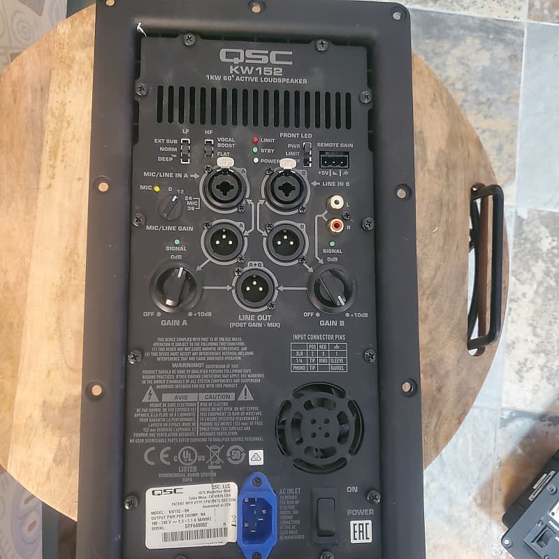 QSC KW152 amp module Qsc Black Reverb