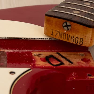 1967 Fender Mustang Bass Vintage Short Scale Bass Dakota Red w/ Case image 16