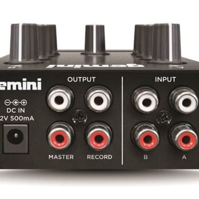 Gemini MM1 2 Channel Analog Mini DJ Mixer image 3
