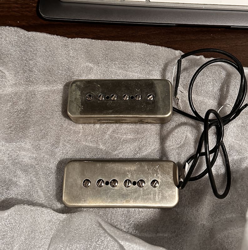Lindy Fralin Noiseless P90 soapbar set w nickel covers | Reverb Lindy Fralin Noiseless P90 soapbar set w nickel covers | Reverb