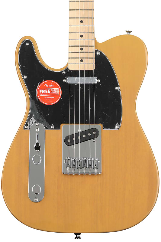 Squier Affinity Series Telecaster Left Handed Electric Guitar - Butterscotch Blonde with Maple Fingerboard image 1