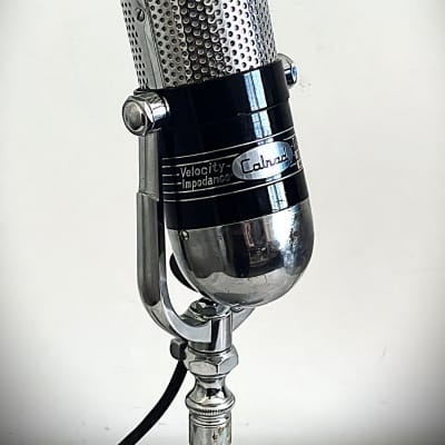 Rare Vintage 1960's CALRAD VM-12 Velocity Ribbon Microphone, works great w/stand image 4