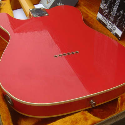 ♚RARE♚ 2014 Fender CUSTOM SHOP Ltd '60 Telecaster CUSTOM Closet Classic RELIC ♚ FADED FIESTA RED ♚ P90 image 19