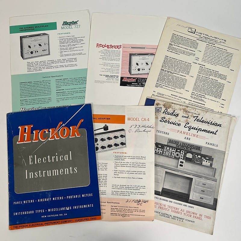 Hickok Electrical Instruments Catalog and Literature Lot Reverb