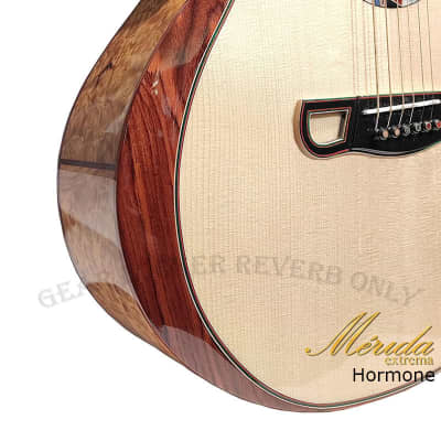 Merida Extrema Hormone all Solid Sitka Spruce & Cypress grand auditorium acoustic electronic guitar image 7
