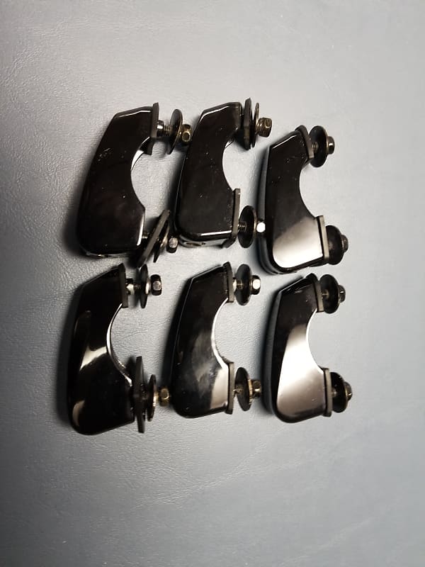 Set of 6 Pearl Tom Lugs Black Reverb