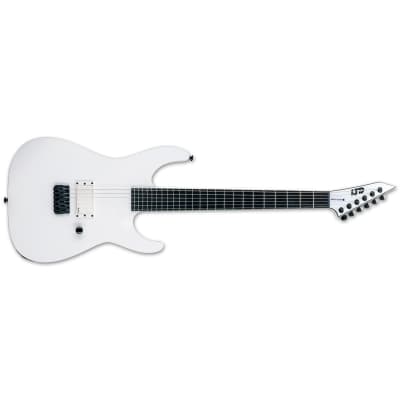ESP LTD M-HT Arctic Metal Snow White Satin Electric Guitar + Hard Case MHT image 2