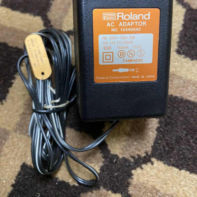 Roland TR707 AC Adaptor - European Plug 1980s