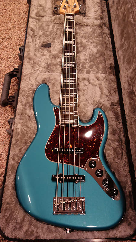 Fender elite jazz bass deals ocean turquoise