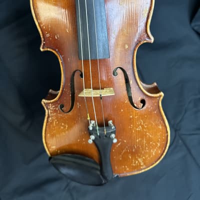 Vintage 1967 E R Pfretzschner Antonius Stradivarius 22" 3/4 Violin Mittenwald OBB image 11