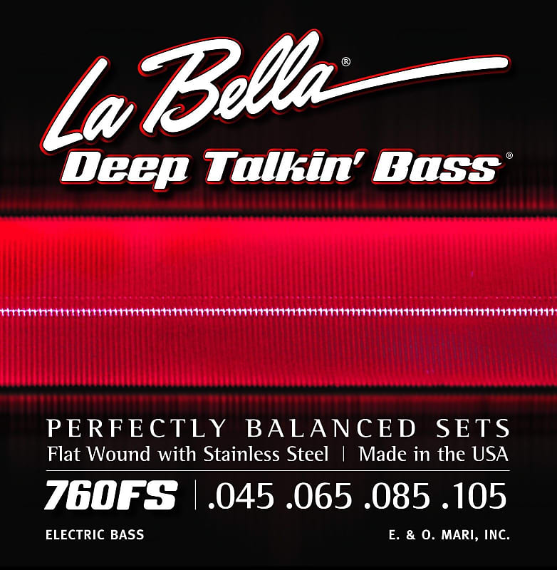 La Bella 760FS Deep Talkin' Bass Flats image 1