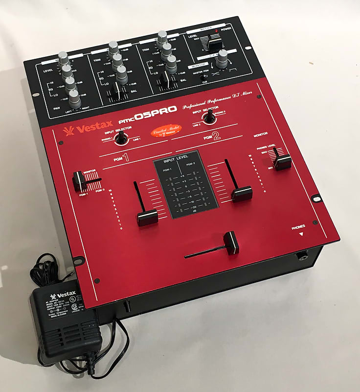 Vestax PMC-05 Pro QBert Limited Model DJ Mixer Red/ Black