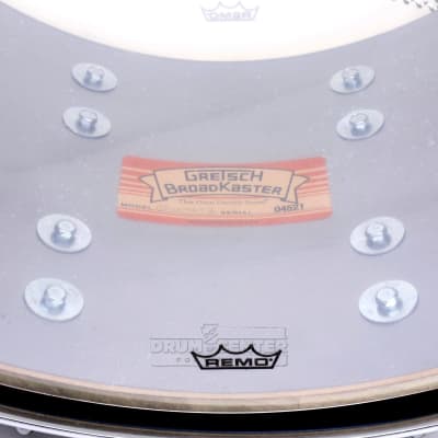 Gretsch Broadkaster Snare Drum 14x8 20-Lug Cadillac Green Gloss w/Micro-Sensitive Strainer image 7