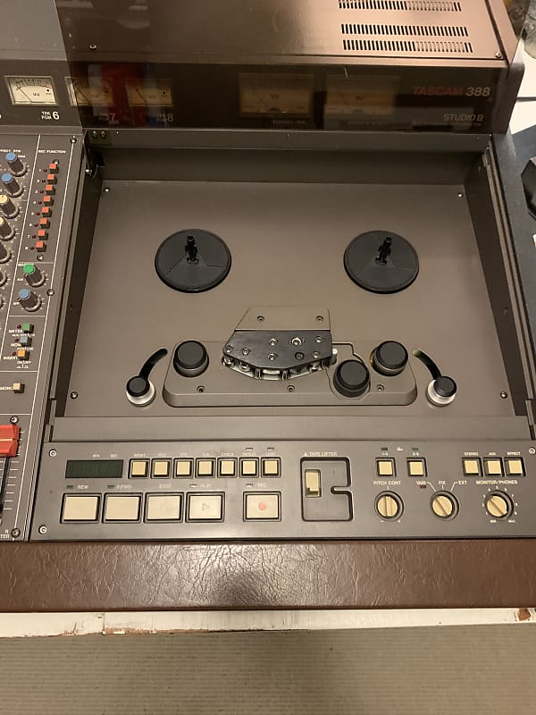 TASCAM 388 8-Channel Mixer with 1/4 8-Track Reel to Reel Recorder