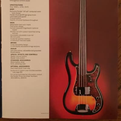 ORIGINAL Vintage 1970 Fender Fine Electric Instruments Catalog 96 pages - RARE FIND! image 9