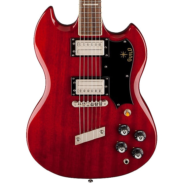 Guild S-100 Polara Cherry Red Electric Guitar image 1