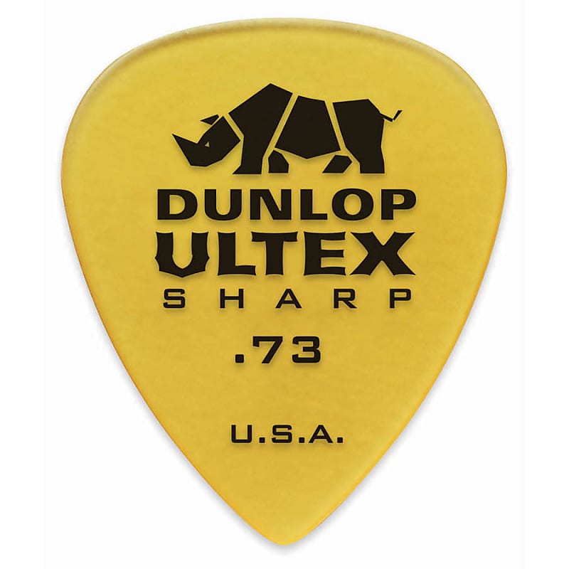Dunlop 433R73 Ultex Sharp .73mm Guitar Picks (72-Pack) image 1