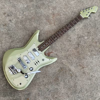 Teisco K56 Sharkfin 1990s - Metallic Green / Silver | Reverb