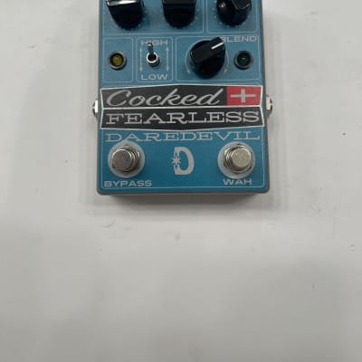 Daredevil Pedals Cocked + Fearless Distortion Overdrive Wah Guitar Effect Pedal for sale