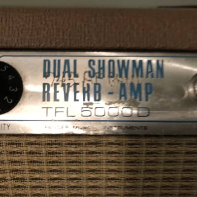 1970 Fender Dual Showman Reverb TFL 5000D image 4