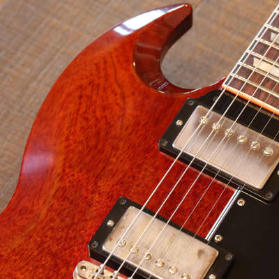 MINTY! 2021 Gibson Custom Shop 60th Anniversary 1961 Les Paul SG Standard Reissue Cherry Red w/ Sideways Vibrola + COA OHSC image 9