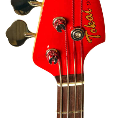 Tokai (Made in Japan) TJB Jazz Sound Bass Guitar 171145 Candy Apple Red image 8