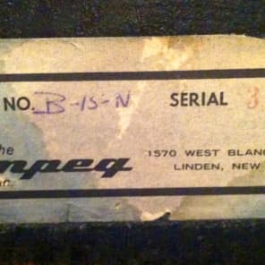 1963 Ampeg B15N FlipTop Bass Amp: 100% Serviced, Killer Vintage Tone. BeautiFUL image 13