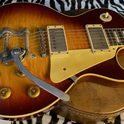NEW ! 2024 Gibson Custom Les Paul Standard Reissue Limited Edition Murphy Lab Heavy Aged Brazilian Rosewood Board - Tom's Tri-Burst - Bigsby - Authorized Dealer - Only 8.5 lbs - G02390 image 14