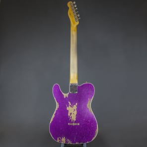 1960 Fender Custom Telecaster  Heavy Relic Magenta  Sparkle image 4