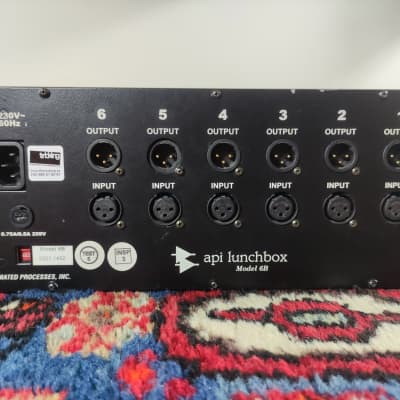 API 500-6B HC Lunchbox 6-Slot Powered 500 Series Frame 2011 - Present - Black image 4