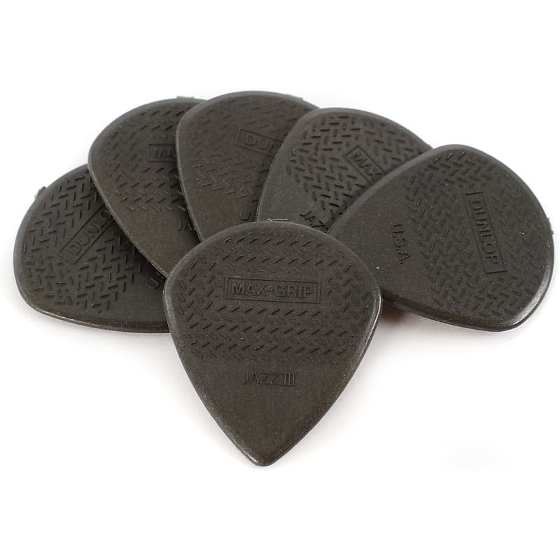Dunlop Max Grip Jazz III Guitar Pick Player's Pack - Carbon Fiber image 1