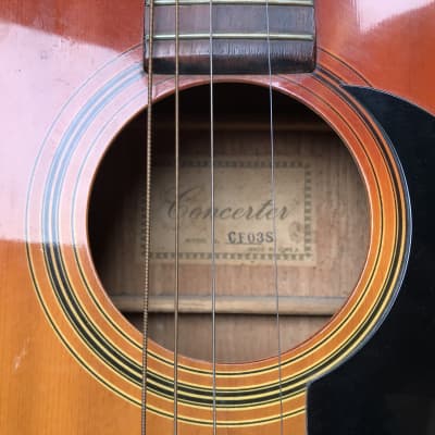 Concerter CF03S Acoustic Guitar w/ Case image 11