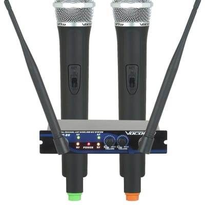 VocoPro UHF 5800 Plus 4 Mic Wireless System with Mic Bag Regular