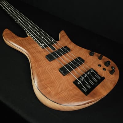 Fodera Emperor 5 String Standard Special Chambered, Flamed Redwood image 11