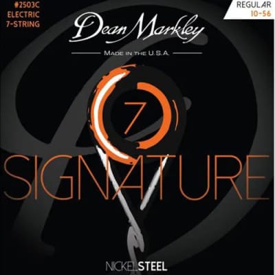 Dean Markley 2503C 7-String Nickel Steel Electric Guitar Strings Regular, 10-56 for sale