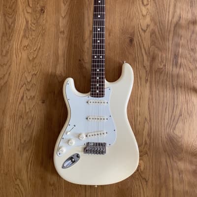 Fender American Standard Stratocaster Left-Handed with Rosewood Fretboard 60th Anniversary 2014 - Olympic White for sale