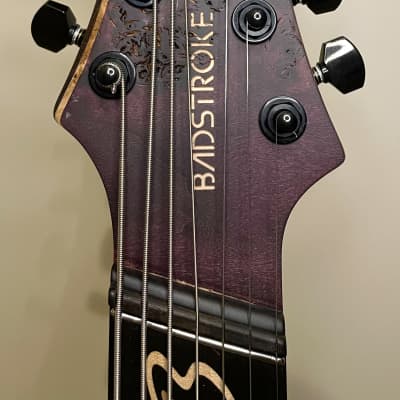 Badstroke Guitars Leyak 7 (2022) - Purple, Poplar burl top image 2