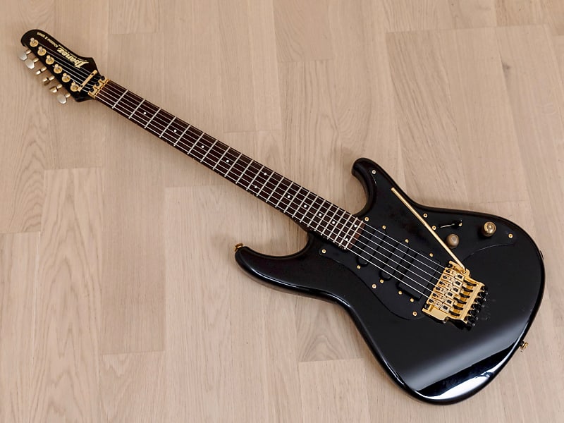 1986 Ibanez Roadstar II Series RG650 HSS Vintage S-Style Electric Guitar  Black w/ Floyd Rose, Japan