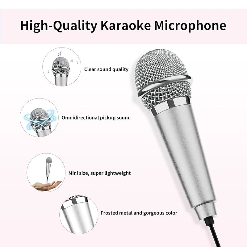 Usb C Mini Karaoke Microphone For Android Phone, Laptop, Tablets