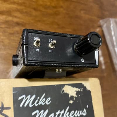 Extremely rare Mike Matthews Electro-Harmonix Soul Kiss Wah Filter 1990 - black by new sensor corporation image 9