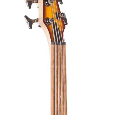 Ibanez SR375EF Fretless 5 String Electric Bass Brown Burst image 4